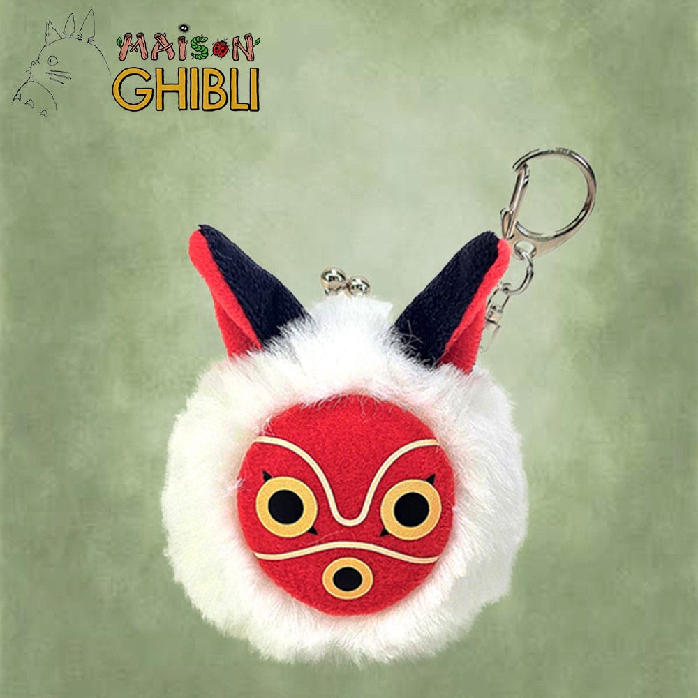 Princess Mononoke Funwari Mini Plush Coin Purse San's Mask - MangaShop.ro