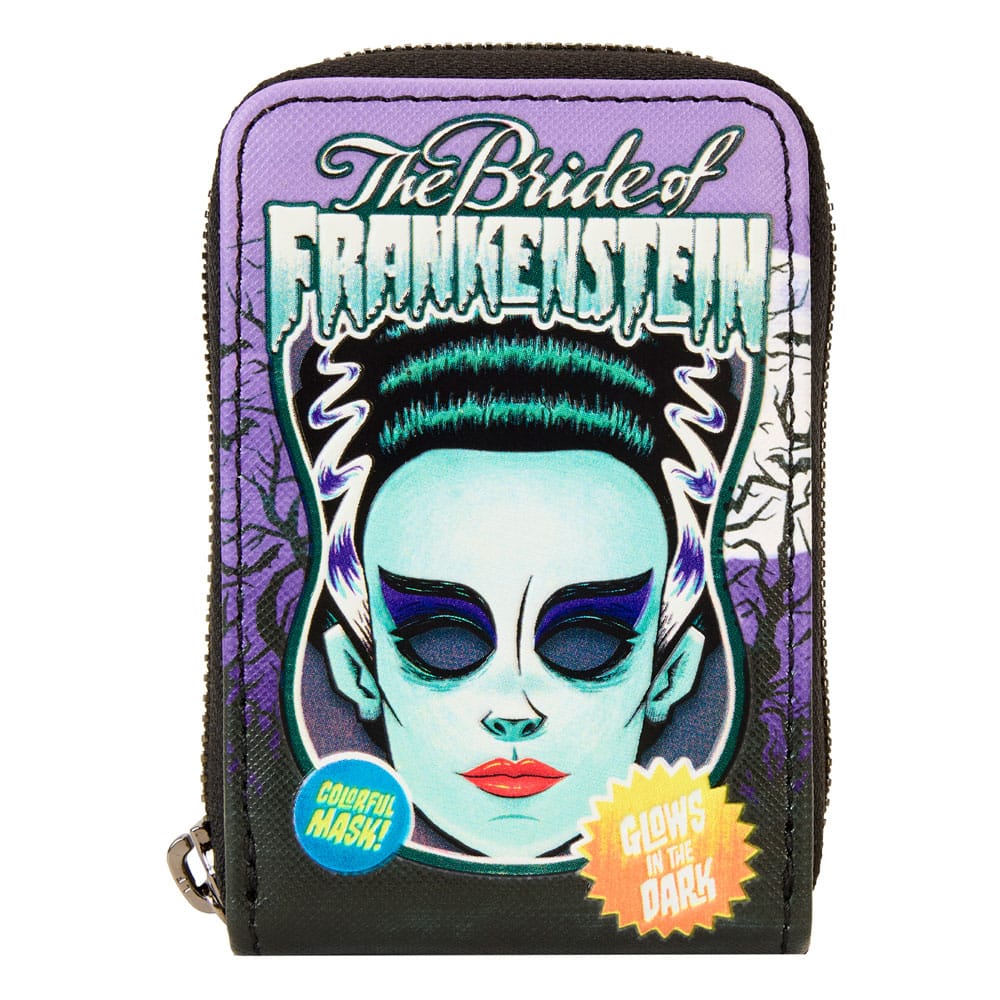 Universal Monsters by Loungefly Wallet Bride of Frankenstein Neon Mask - MangaShop.ro