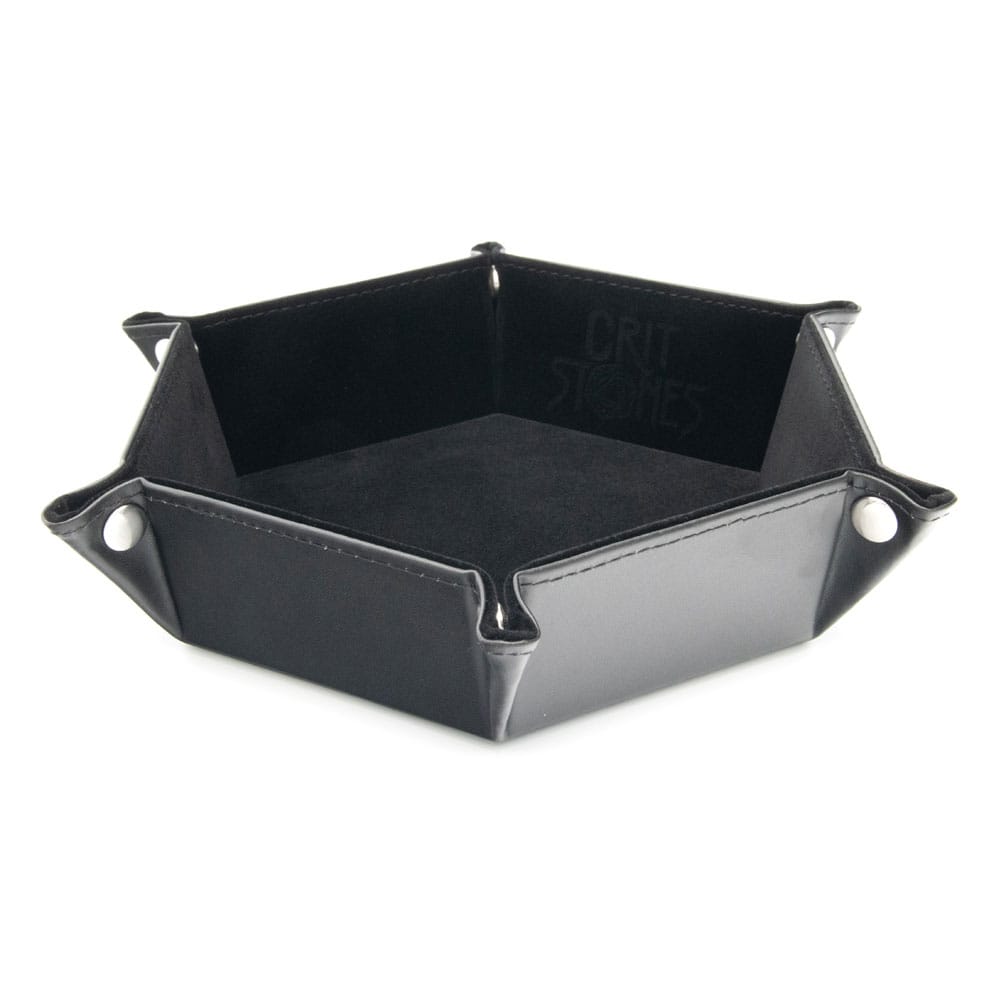 CritStones Folding Dice Tray Black - MangaShop.ro