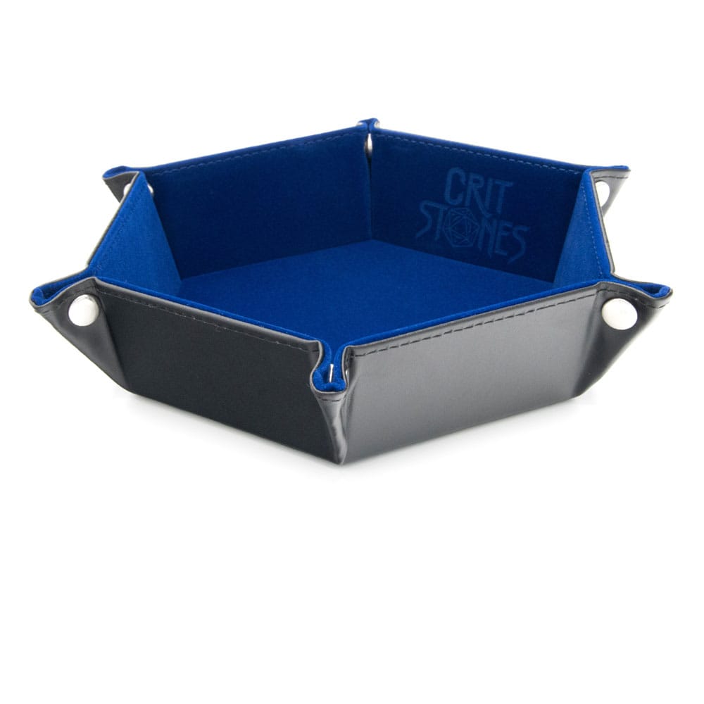 CritStones Folding Dice Tray Blue - MangaShop.ro
