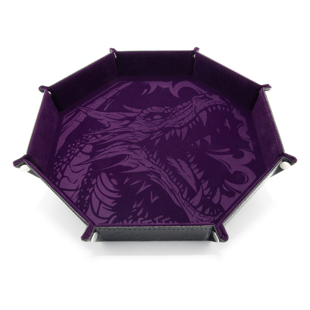 CritStones Folding Dice Tray Dragon Skin XL Edition Purple - MangaShop.ro