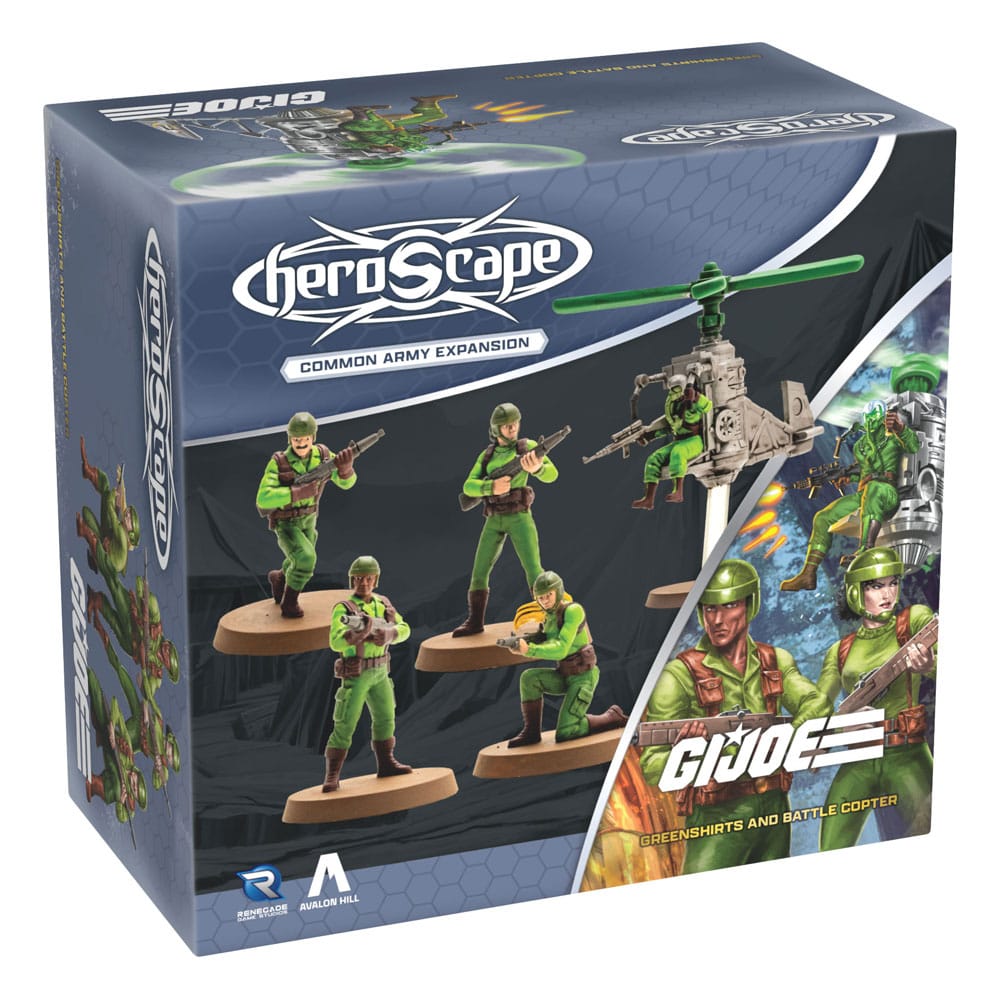 G.I.Joe Heroscape Army Expansion Greenshirts & Battle Copter (Common) *English Version* - MangaShop.ro
