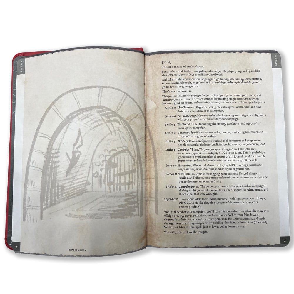 Notebook A5 Gamemaster's Journal Orange Portal - MangaShop.ro