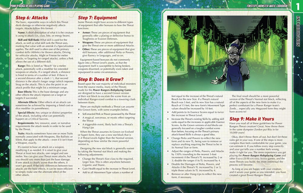 Power Rangers RPG book Finster's Monster-Matic Cookbook Sourcebook *Englische Version* - MangaShop.ro
