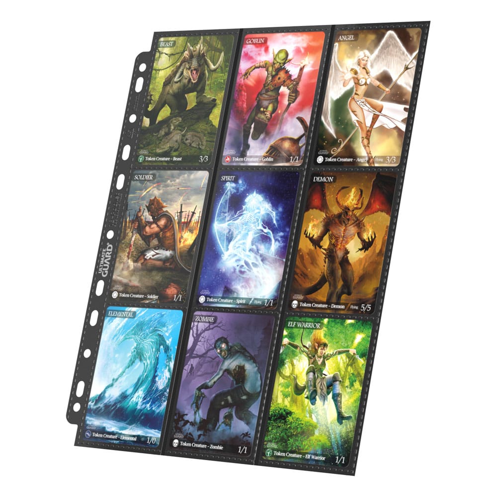 Ultimate Guard 18-Pocket Pages Side-Loading (10) - Black - MangaShop.ro