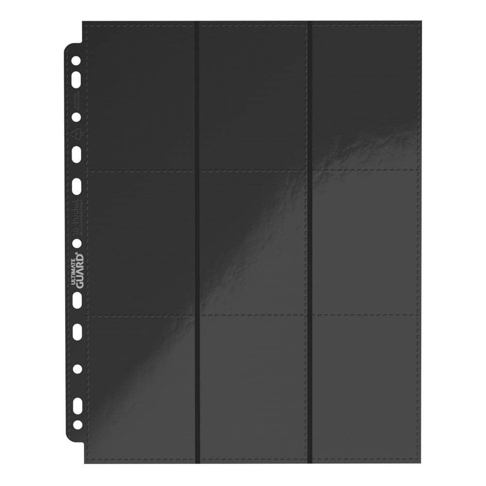 Ultimate Guard 18-Pocket Pages Side-Loading (10) - Black - MangaShop.ro