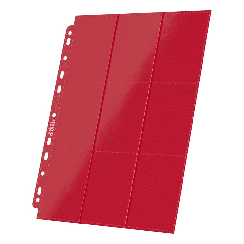 Ultimate Guard 18-Pocket Pages Side-Loading Red (10) - MangaShop.ro