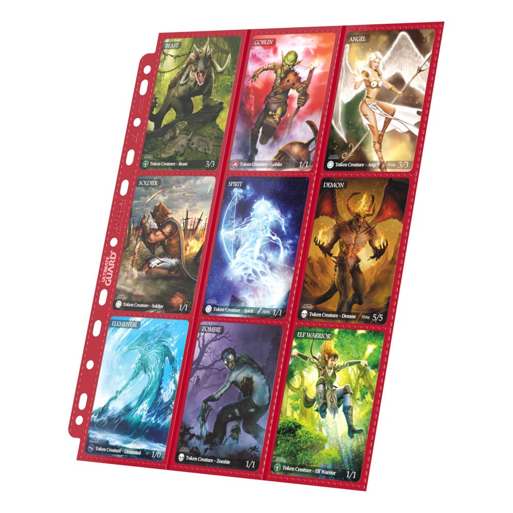 Ultimate Guard 18-Pocket Pages Side-Loading Red (10) - MangaShop.ro