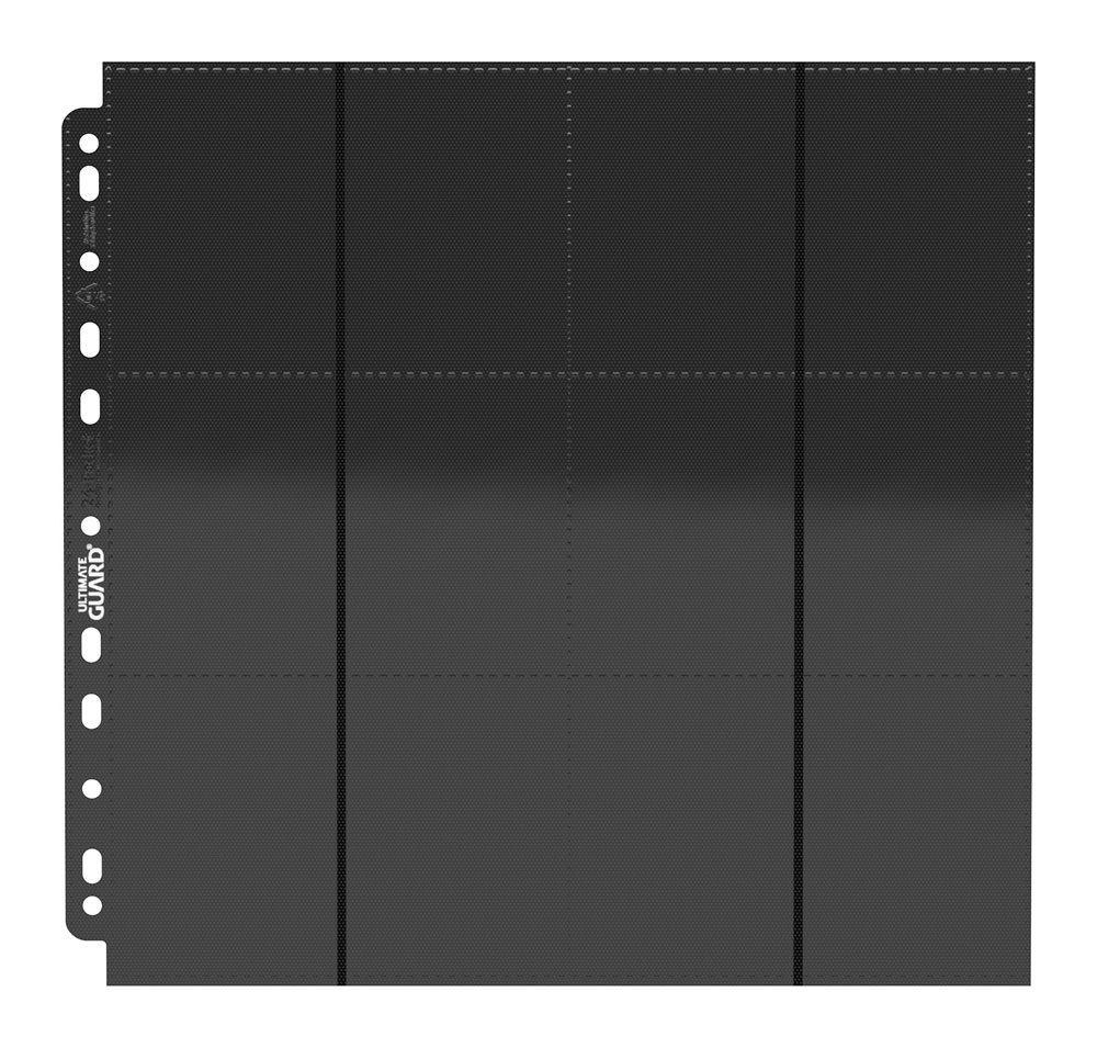 Ultimate Guard 24-Pocket QuadRow Pages Side-Loading (10) - Black - MangaShop.ro