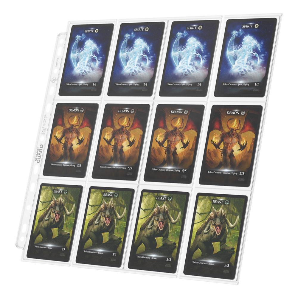 Ultimate Guard 24-Pocket QuadRow Pages Side-Loading (10) - Transparent - MangaShop.ro