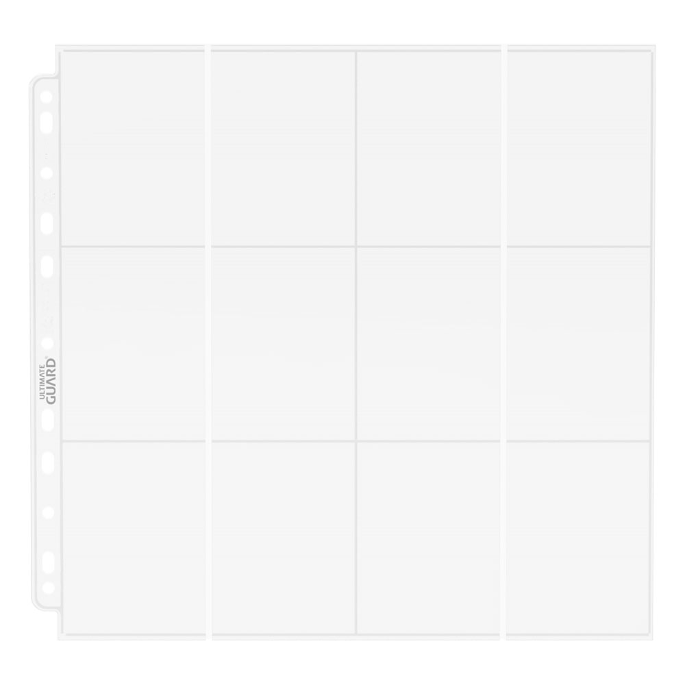 Ultimate Guard 24-Pocket QuadRow Pages Side-Loading (10) - Transparent - MangaShop.ro