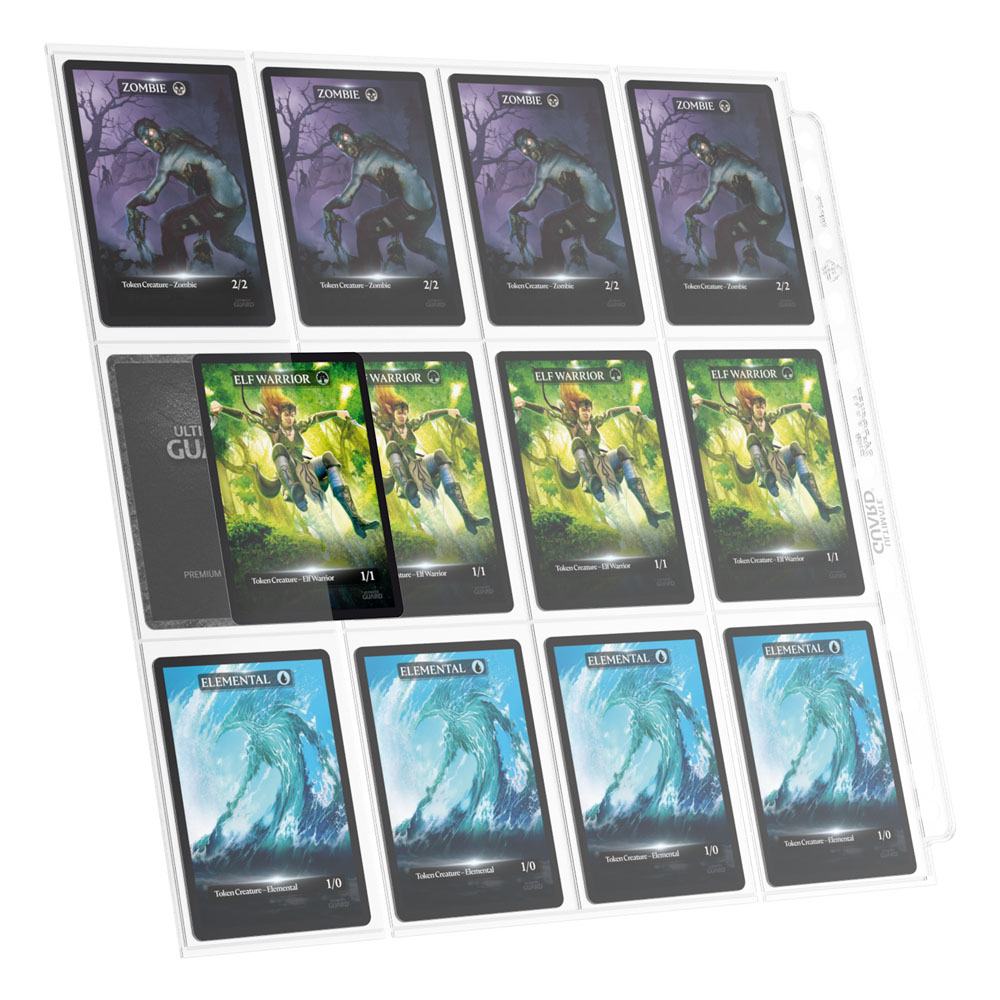 Ultimate Guard 24-Pocket QuadRow Pages Side-Loading (10) - Transparent - MangaShop.ro