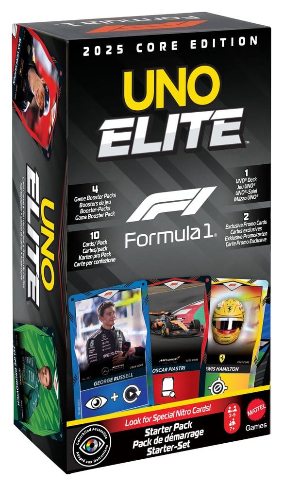 Formula 1 UNO Card Game Elite F1 Starter-Set - MangaShop.ro