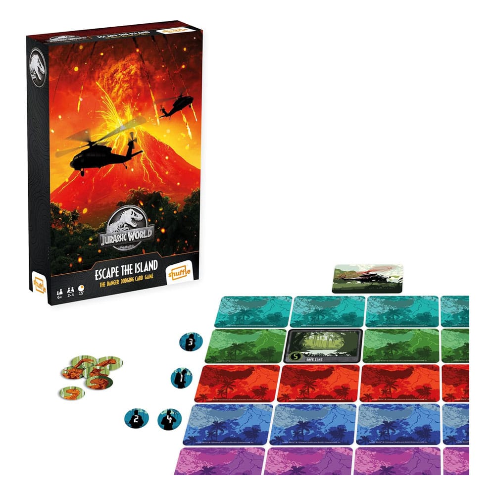 Jurassic World Shuffle Card Game Escape The Island - MangaShop.ro