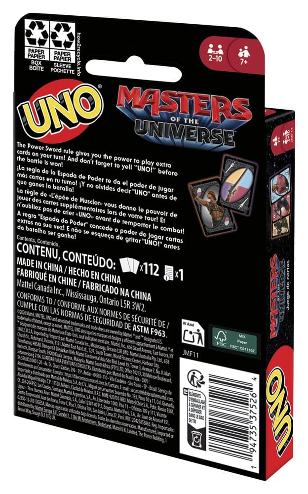 Masters of the Universe 2026 Movie UNO Card Game - MangaShop.ro
