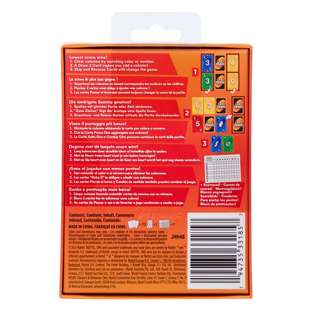 UNO Zero Card Game - MangaShop.ro