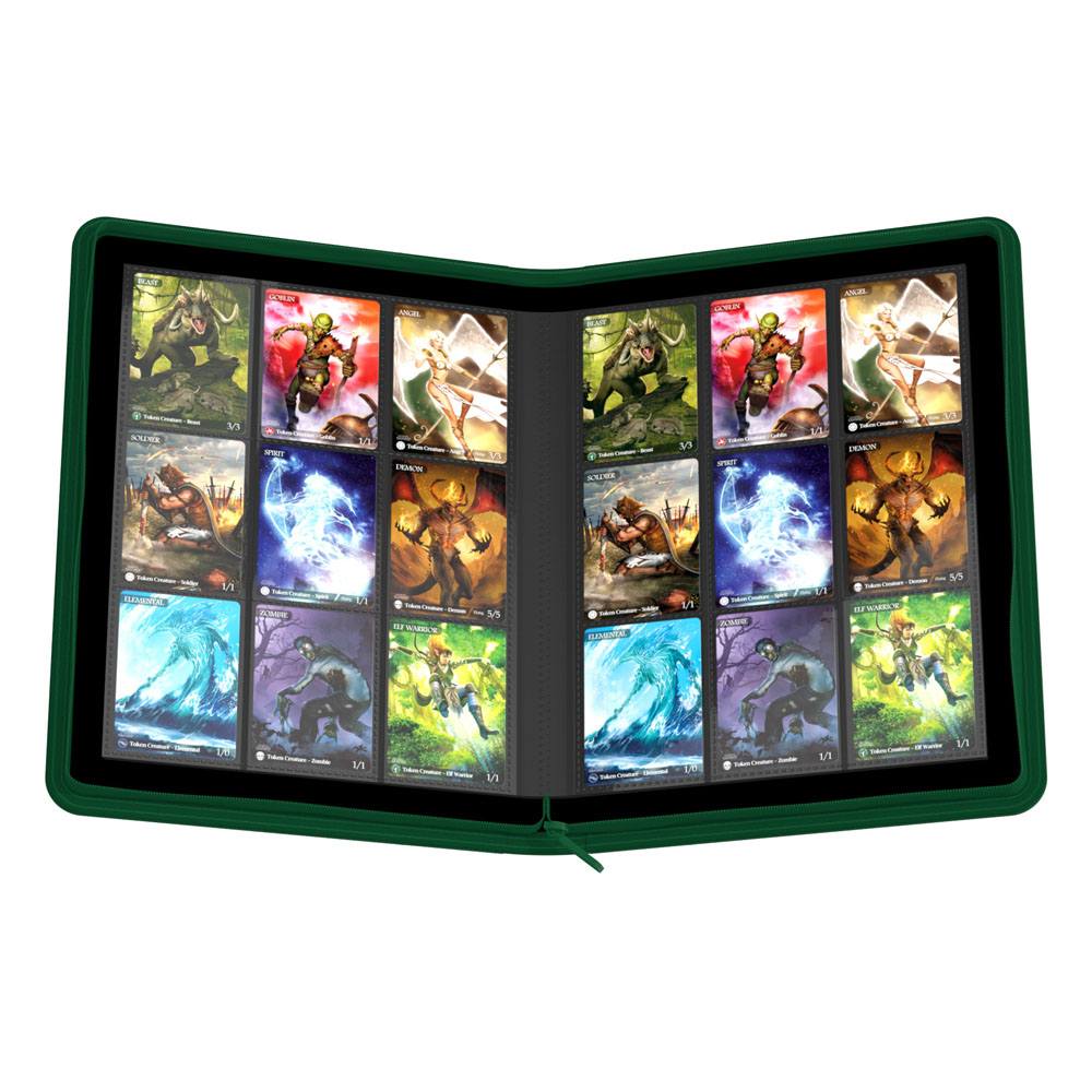 Ultimate Guard Zipfolio 360 18-Pocket Xenoskin - Green - MangaShop.ro