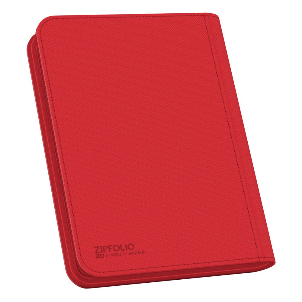 Ultimate Guard Zipfolio 160 8-Pocket Xenoskin - Red - MangaShop.ro