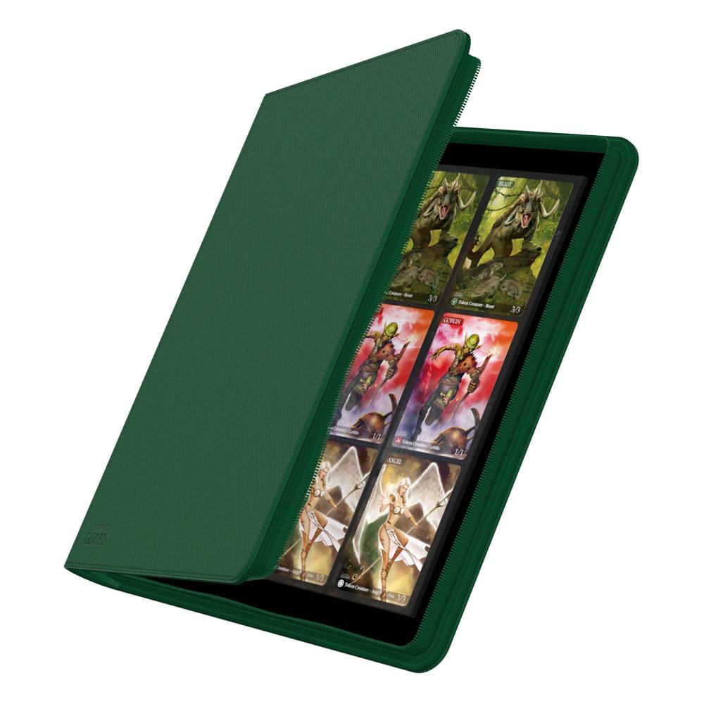 Ultimate Guard Zipfolio 480  24-Pocket Xenoskin - Green - MangaShop.ro