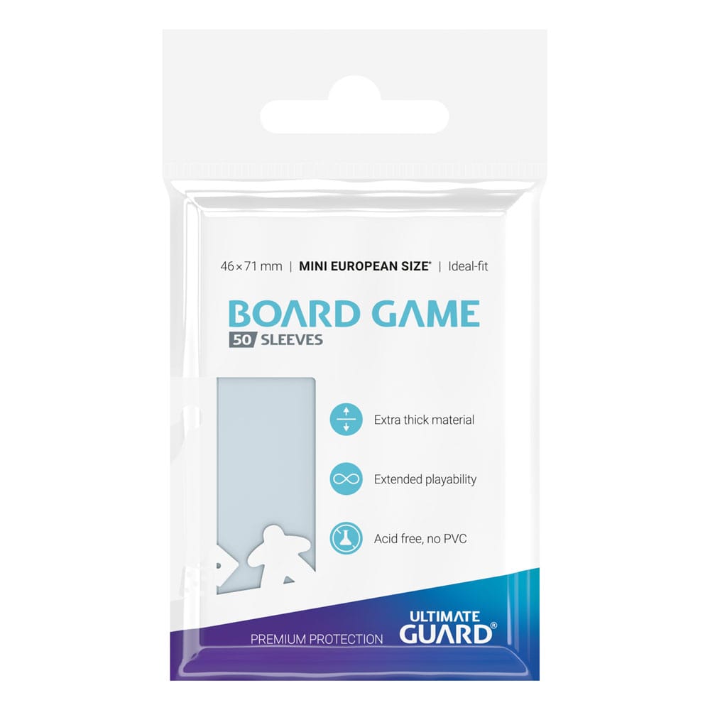 Ultimate Guard Premium Soft Sleeves for Board Game Cards Mini European (50) - MangaShop.ro