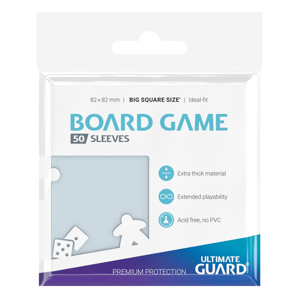 Ultimate Guard Premium Soft Sleeves for Board Game Cards Big Square (50) - MangaShop.ro