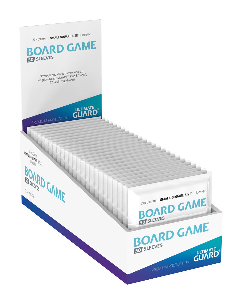Ultimate Guard Premium Soft Sleeves for Board Game Cards Small Square (50) - MangaShop.ro