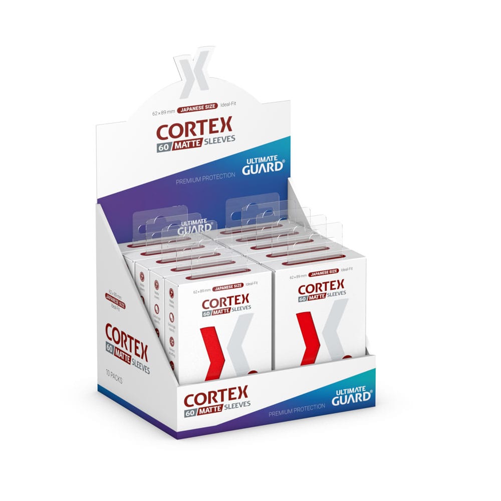 Ultimate Guard Cortex Sleeves Japanese Size Matte  Red (60) - MangaShop.ro