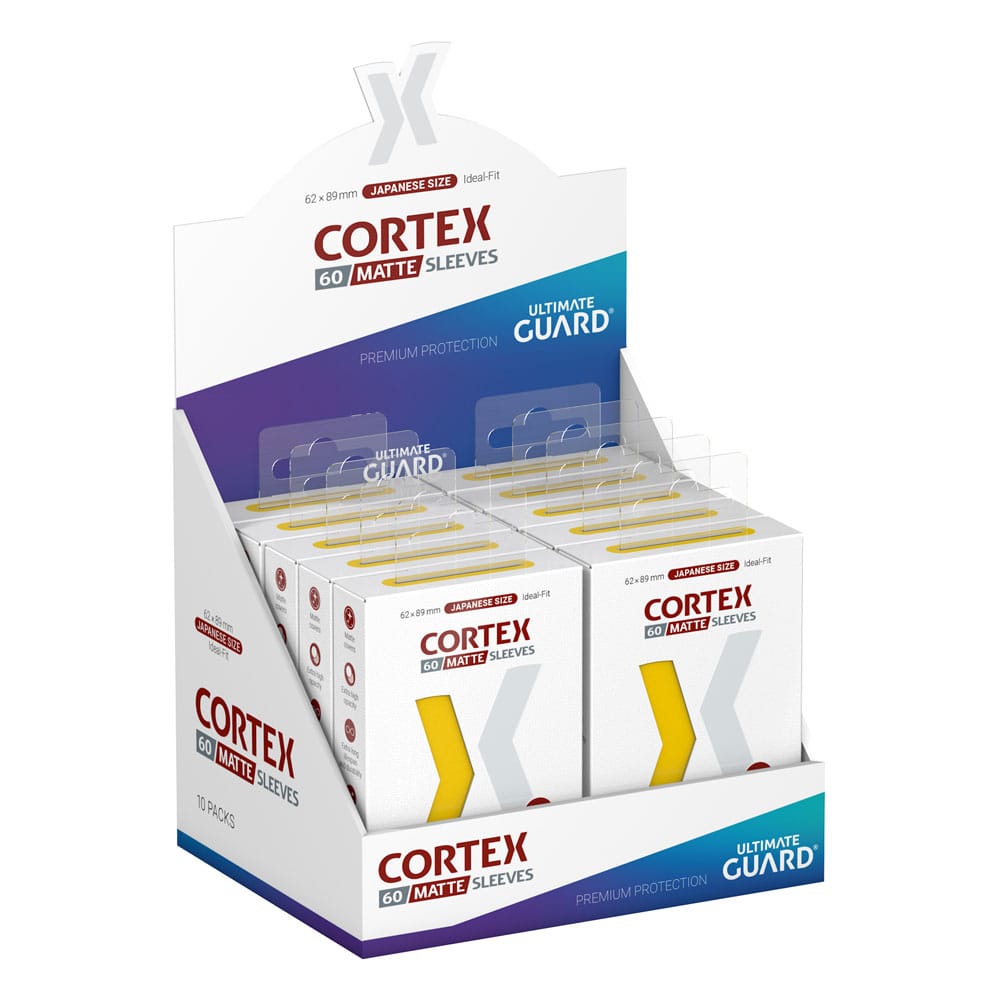 Ultimate Guard Cortex Sleeves Japanese Size Matte Yellow (60) - MangaShop.ro