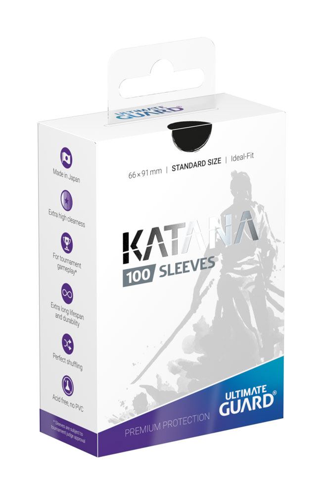 Ultimate Guard Katana Sleeves Standard Size Black (100) - MangaShop.ro