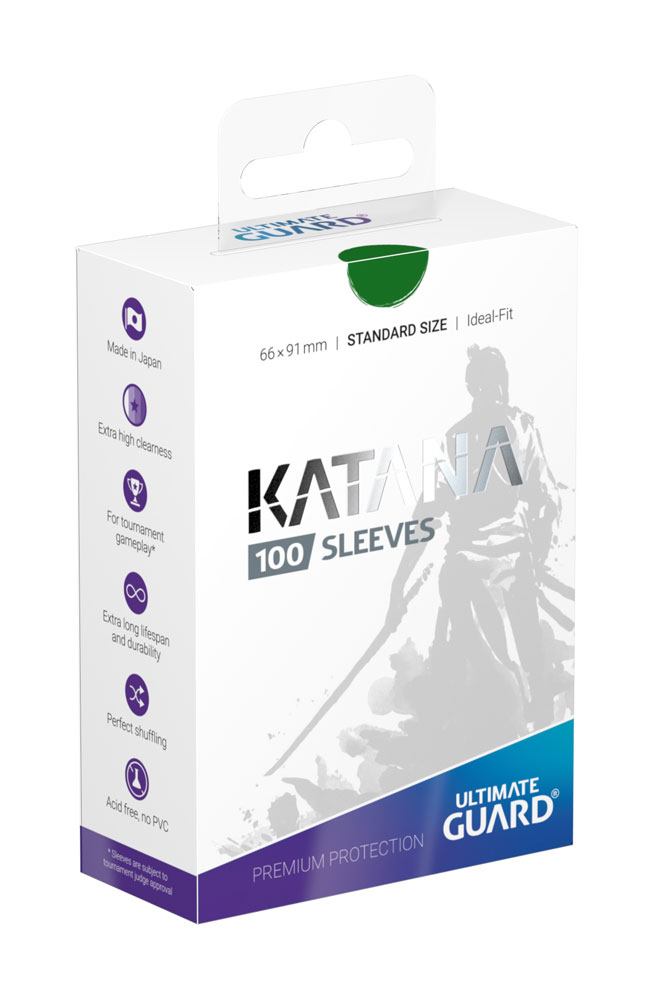 Ultimate Guard Katana Sleeves Standard Size Green (100) - MangaShop.ro