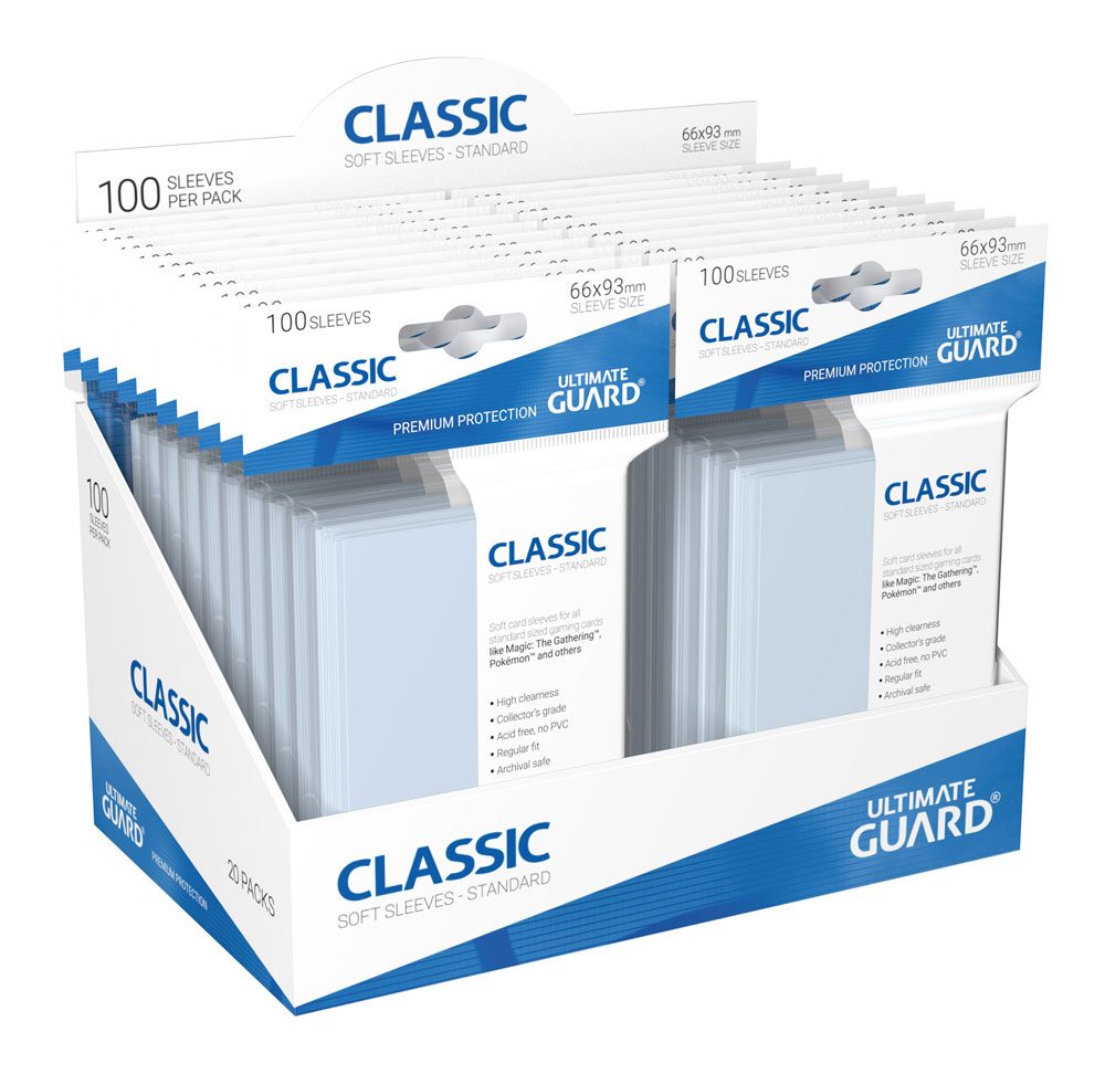 Ultimate Guard Classic Soft Sleeves Standard Size Transparent (100) - MangaShop.ro