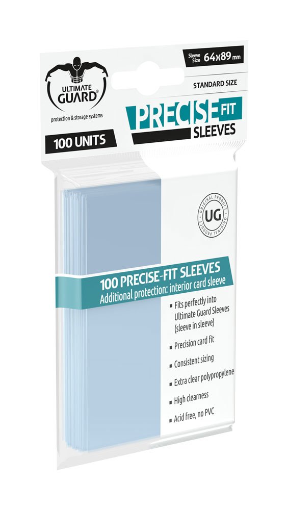 Ultimate Guard Precise-Fit Sleeves Standard Size Transparent (100) - MangaShop.ro