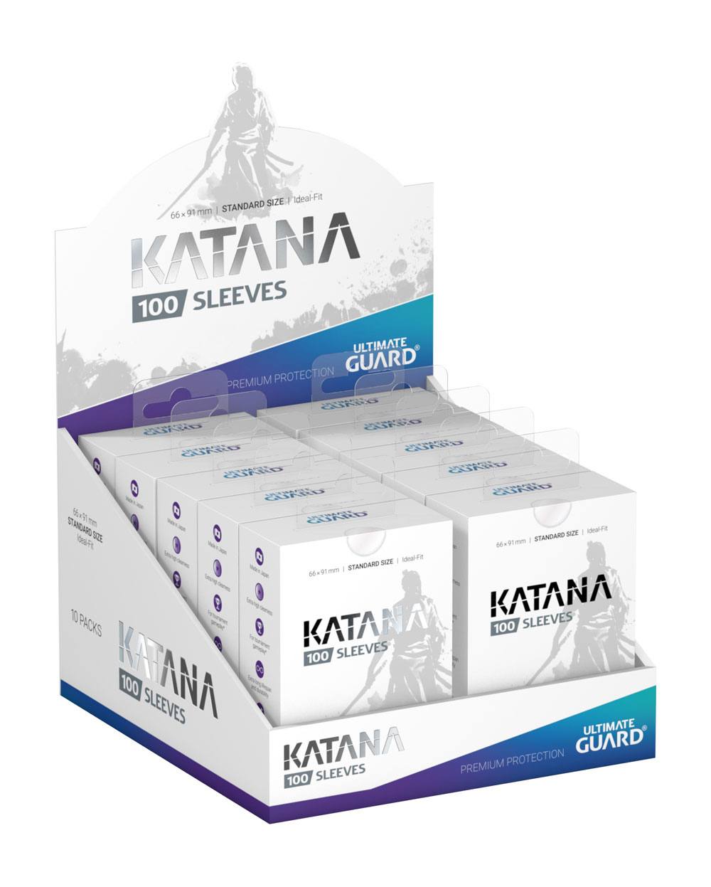 Ultimate Guard Katana Sleeves Standard Size (100) - Transparent - MangaShop.ro