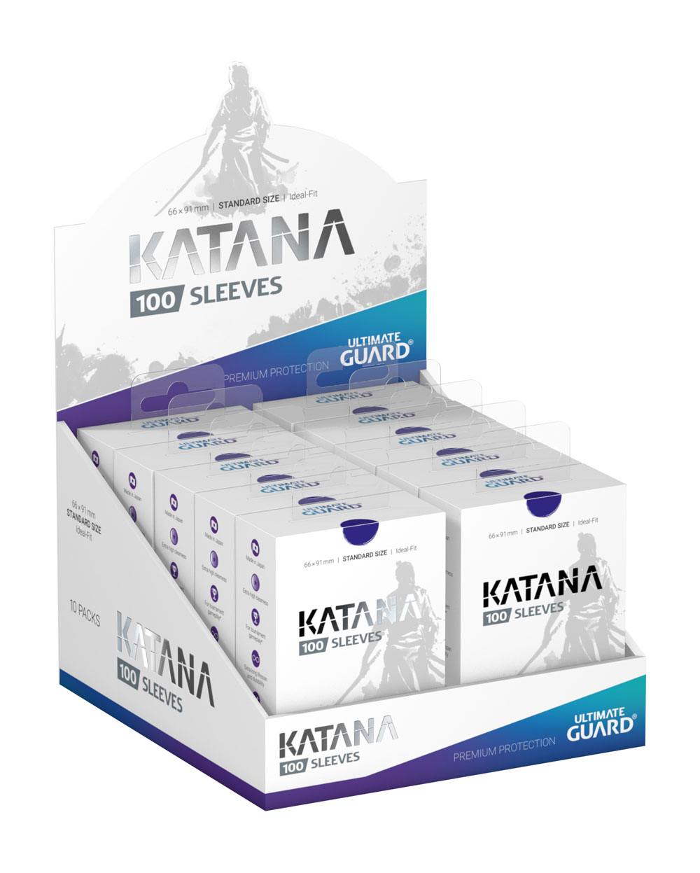 Ultimate Guard Katana Sleeves Standard Size (100) - Blue - MangaShop.ro