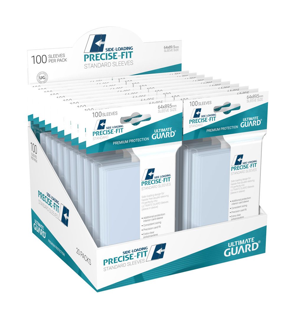Ultimate Guard Precise-Fit Sleeves Standard Size (100) - Side-Loading - MangaShop.ro