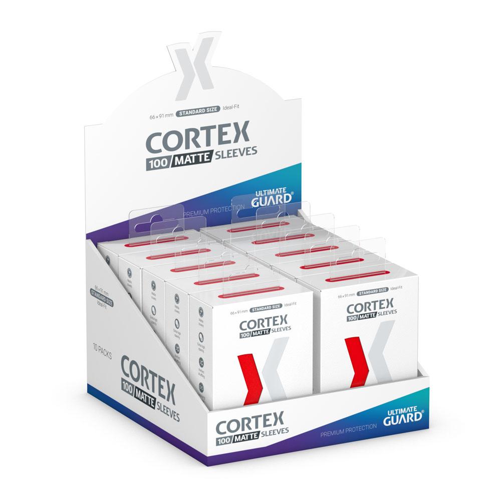 Ultimate Guard Cortex Sleeves Matte Standard Size (100) - Red - MangaShop.ro