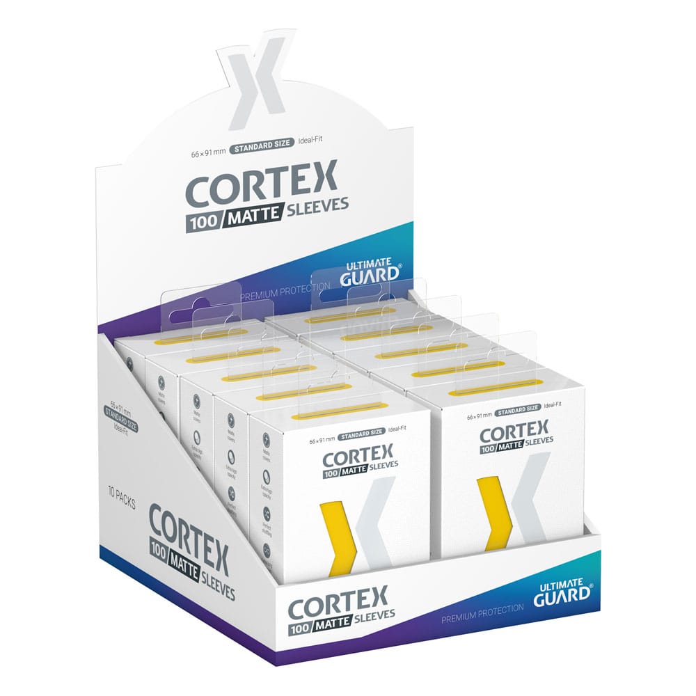 Ultimate Guard Cortex Sleeves Matte Standard Size (100) - Yellow - MangaShop.ro