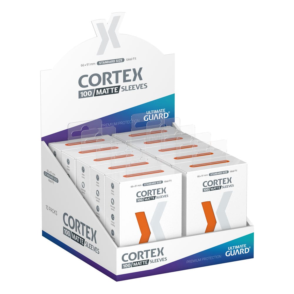 Ultimate Guard Cortex Sleeves Matte Standard Size (100) - Orange - MangaShop.ro