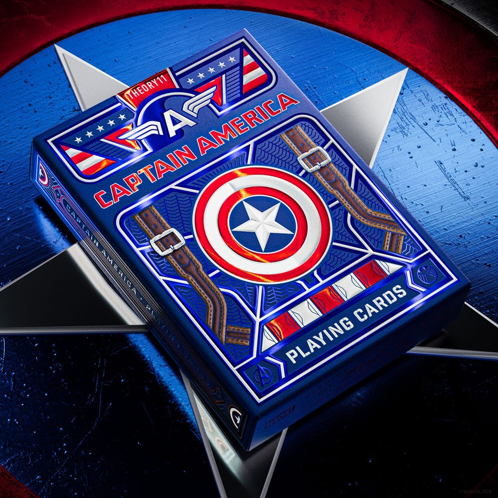 Captain America Playing Cards Patriotic Design - MangaShop.ro