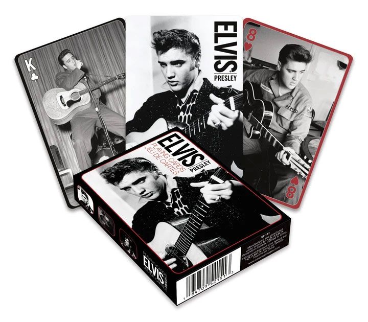 Elvis Presley Playing Cards Black & White - MangaShop.ro