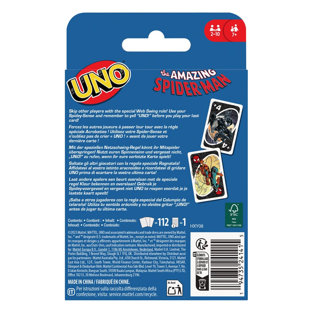 The Amazing Spider-Man Card Game UNO - MangaShop.ro