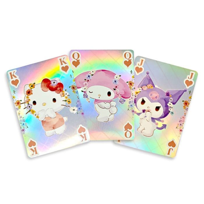 Sanrio Playing Cards Hello Kitty & Friends Holographic - MangaShop.ro