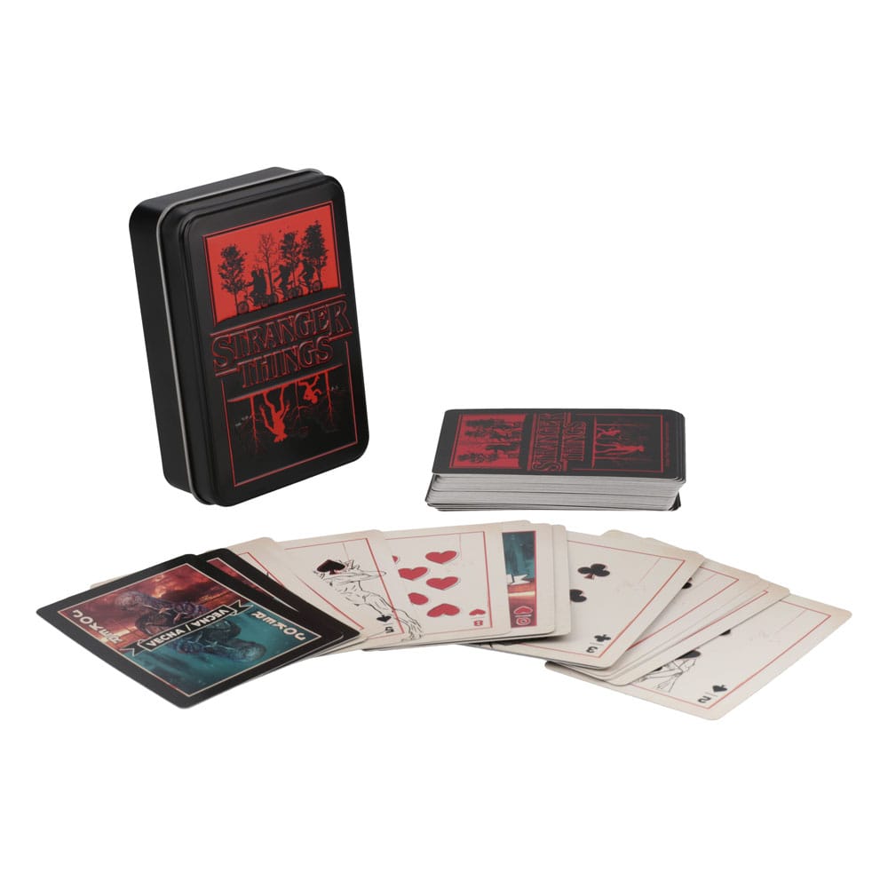 Stranger Thinngs 5 Playing Cards Metal - MangaShop.ro