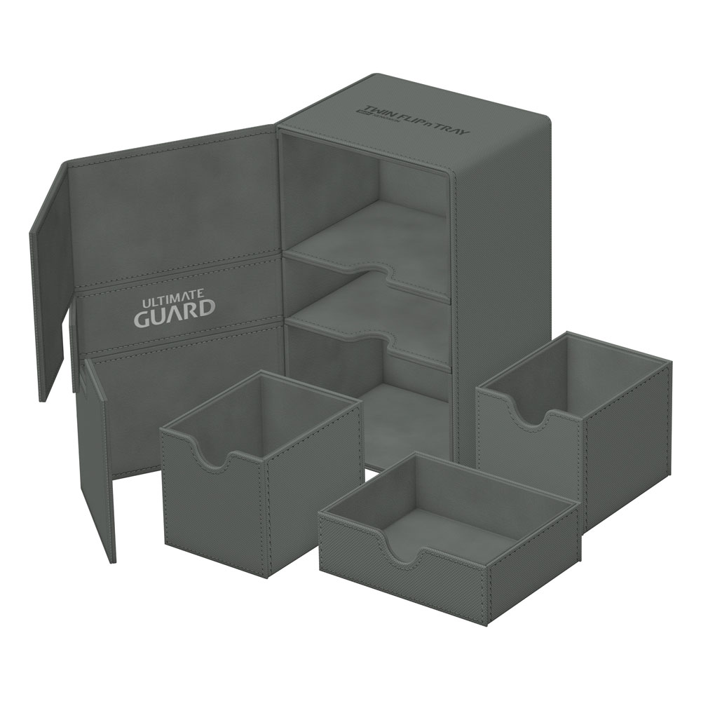 Ultimate Guard Twin Flip'n'Tray 160+ Xenoskin - Grey - MangaShop.ro