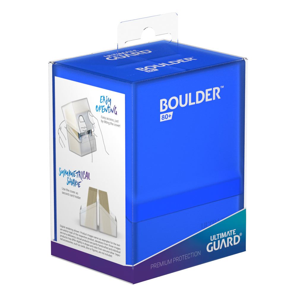 Ultimate Guard Boulder 80+ - Sapphire - MangaShop.ro
