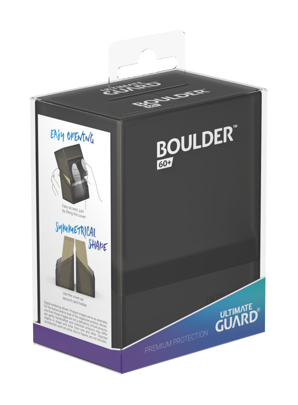 Ultimate Guard Boulder Deck Case 60+ Standard Size Onyx - MangaShop.ro