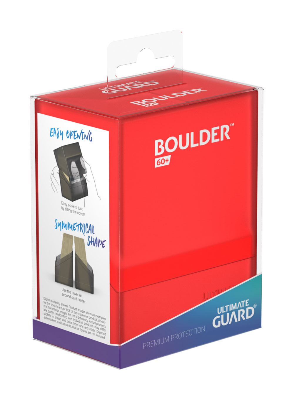 Ultimate Guard Boulder Deck Case 60+ Standard Size Ruby - MangaShop.ro