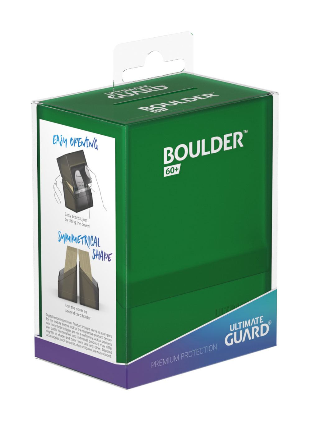 Ultimate Guard Boulder Deck Case 60+ Standard Size Emerald - MangaShop.ro