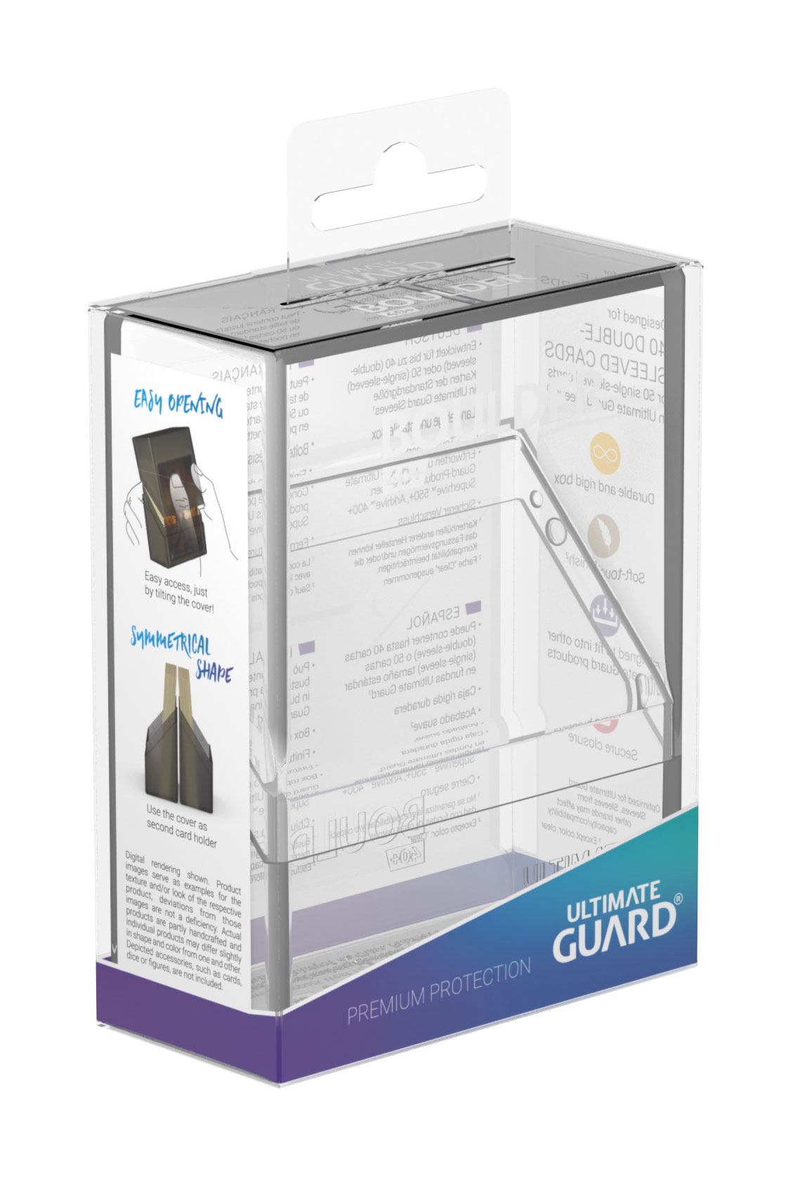 Ultimate Guard Boulder 40+ - Clear - MangaShop.ro