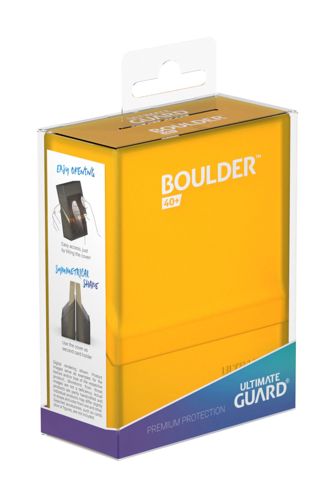 Ultimate Guard Boulder Deck Case 40+ Standard Size Amber - MangaShop.ro